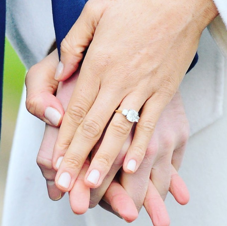 Pear Shaped Three Stone Twist Engagement Ring - Evangeline - Sylvie Jewelry