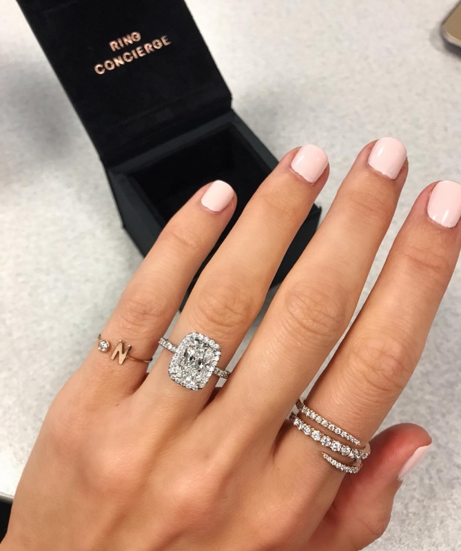 lea michele engagement ring